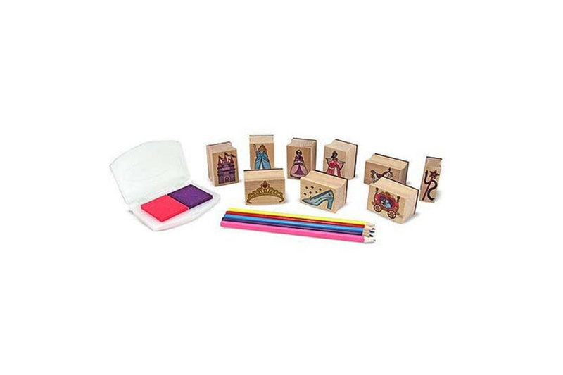 Melissa & Doug: Wooden Princess Stamp Set