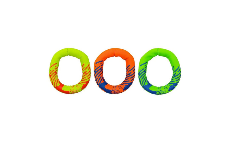 6pc Cooee Neoprene Swimming Pool Round Dive Rings Kids Children Toy 16cm 6+