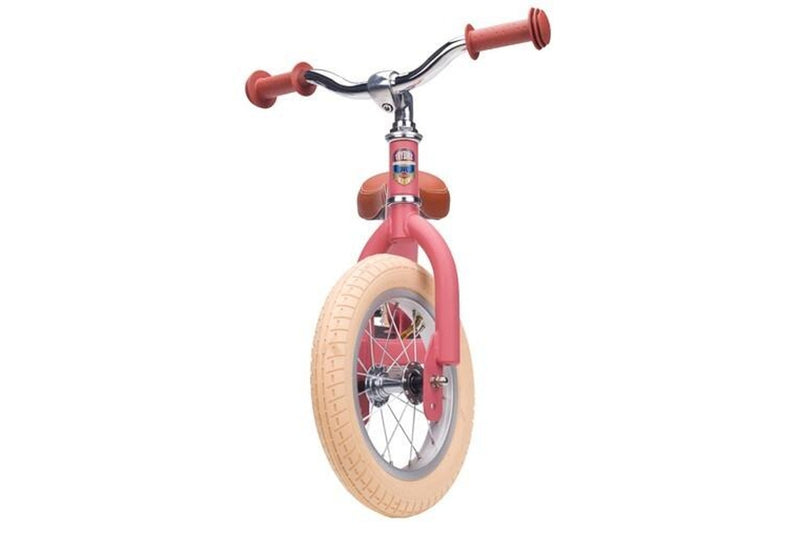 Trybike: 2-In-1 Steel Balance Bike - (Matte Pink/Brown)