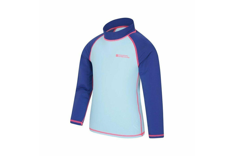 Mountain Warehouse Childrens/Kids Long-Sleeved Rash Top (Mint) (11-12 Years)