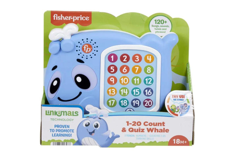 Fisher-Price Linkimals 1-20 Count & Quiz Whale Learning Toy