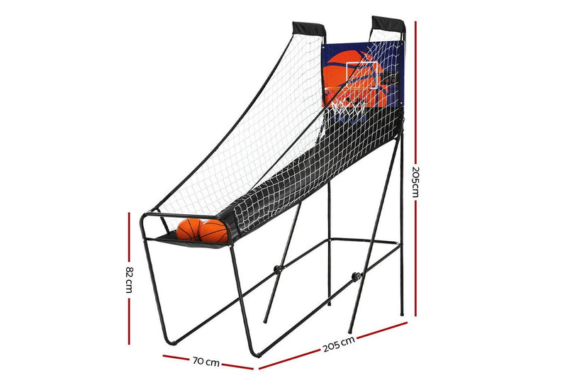 Arcade Basketball Game Hoop LED Electronic Scorer Single Shot Indoor Kid Adult