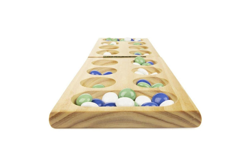 Cardinal Classics Solid Wood Wooden Mancala Kids Family Tabletop Game Set 8y+