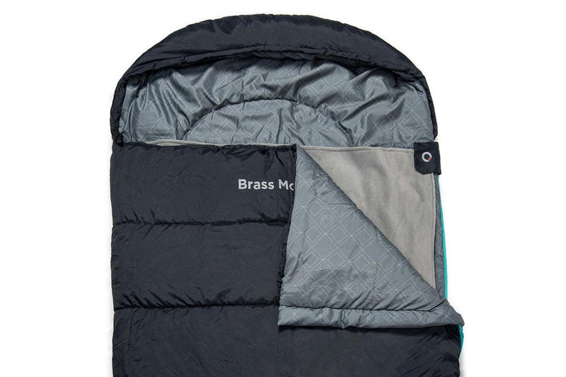 Quest Outdoors Polyester Brass Monkey -6 Deg Camping Sleeping Bag Black