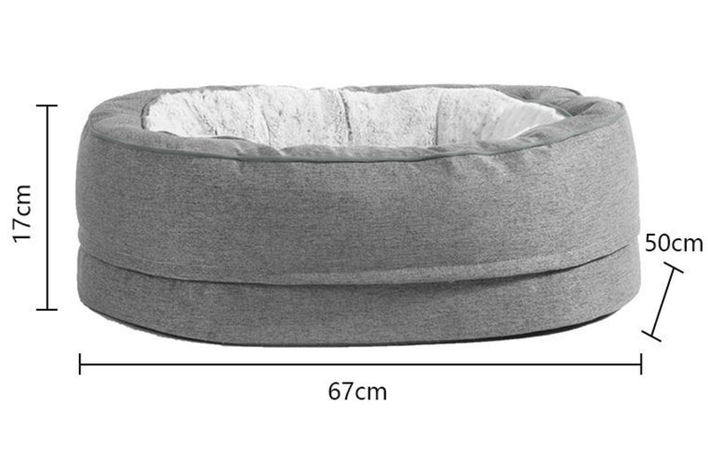 PETSWOL Soft Foam Pet Bed (67cm x 50cm)