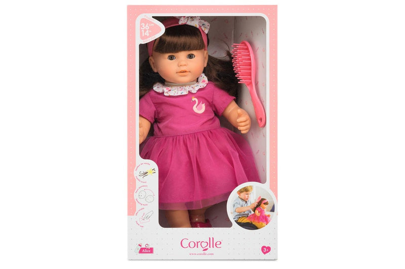 Simba Corolle Mgp Alice Brown Hair 36cm Soft Baby Doll Cuddle Play Fun Toy 2+