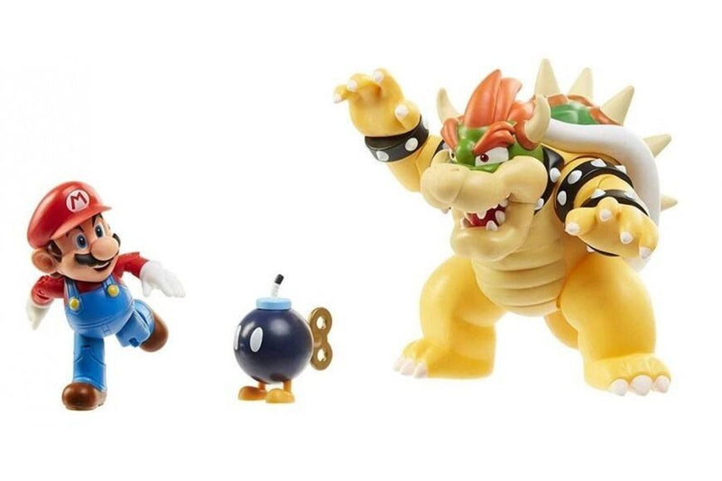 World of Nintendo: Super Mario - Mario vs. Bowser Lava Battle (3-Pack)