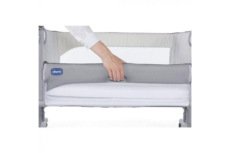 Chicco Juvenile 94cm Next2Me Magic Baby Crib Rocking w Mattress Sleeper Cool GRY