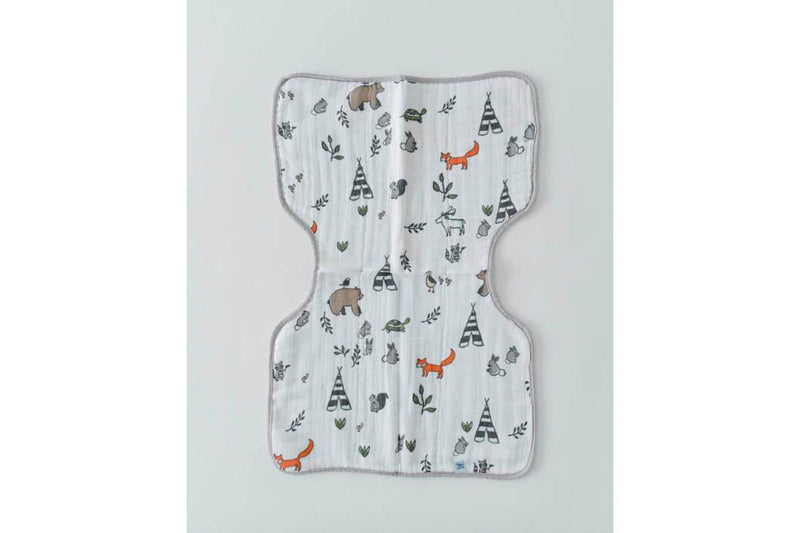 Little Unicorn - Muslin Burp Cloth - Forest Friends