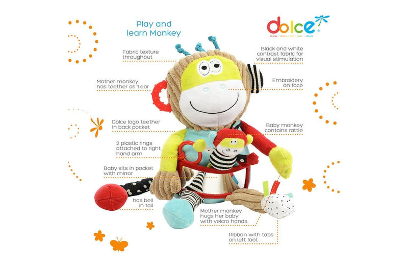 Dolce: Play and Learn Monkey Activity Toy