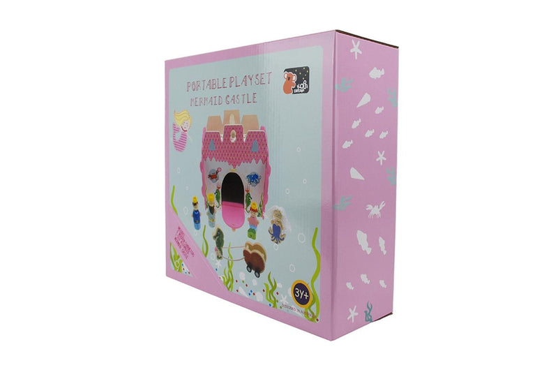 Koala Dream 25cm Mermaid Wooden Kids Children Sea Pretend Pink Playset Toy 3y+