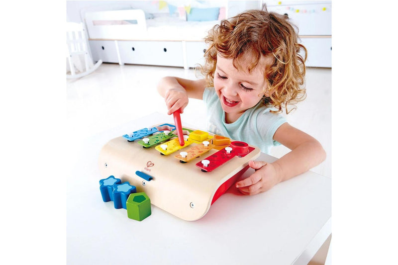 Hape Shape Sorter Xylophone Fun Learning Activity Kids Toddler Play Toy 12m+