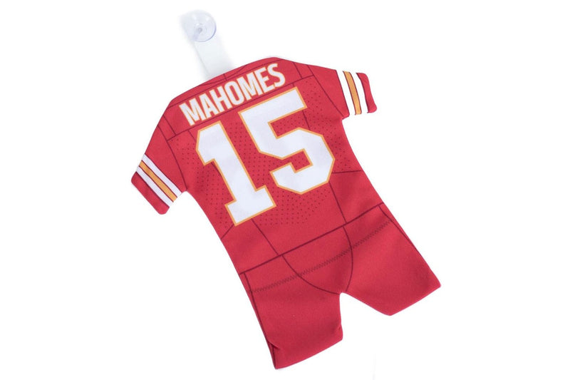 Kansas City Chiefs Patrick Mahomes American Football Kit Car Hanger (Red) (One Size)