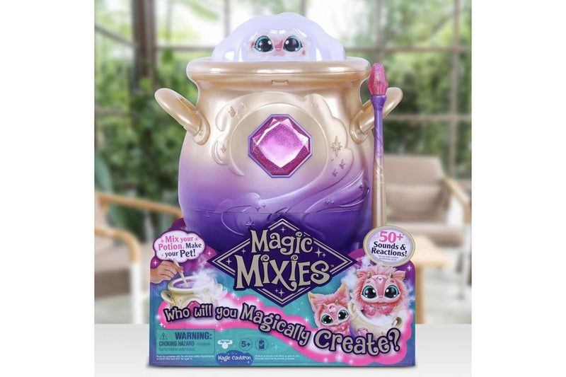 Magic Mixies Pink Magic Cauldron Rechargeable Kids Plush DIY Experiment Play Toy