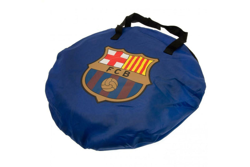 Barcelona FC Pop Up Football Goal (Navy Blue/White) (One Size)