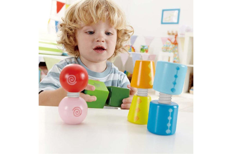 8pc Hape Twist & Turnables Kids 2y+ Sorting Educational Learning Wooden Toy