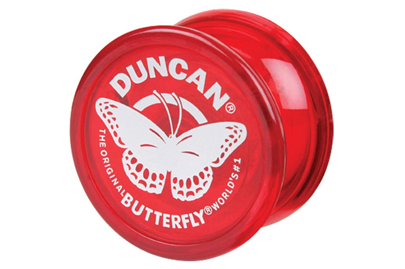 2x Duncan Yo Yo Beginner Kids Children Classic Round Toy 6y+ Butterfly Assorted