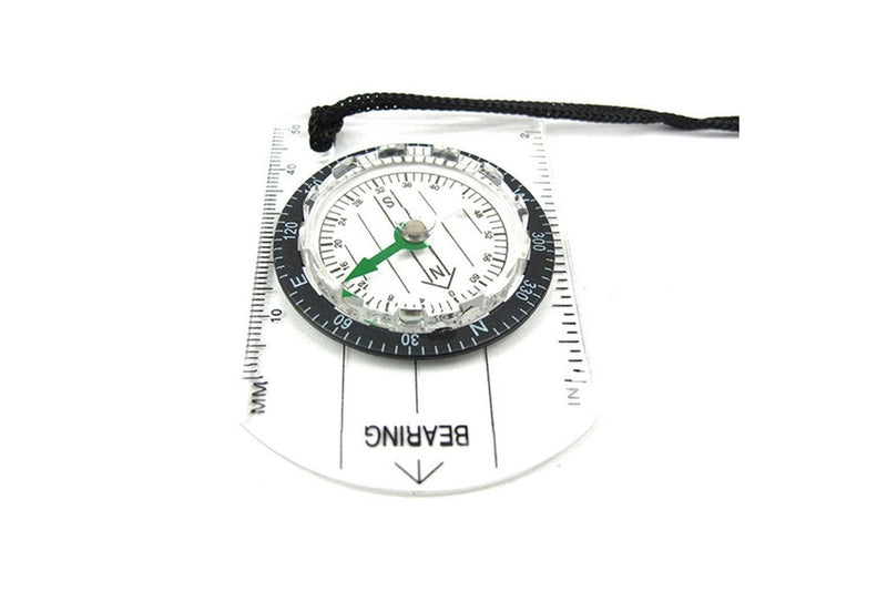 4Pcs Transparent Plastic Compass Proportional Footprint Travel Outdoor Camping Hiking Military Tools Bussola Compasso Kompas Compasses