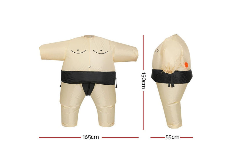 Inflatable Sumo Costume Adult Suit Blow Up Party Fancy Dress Halloween Cosplay