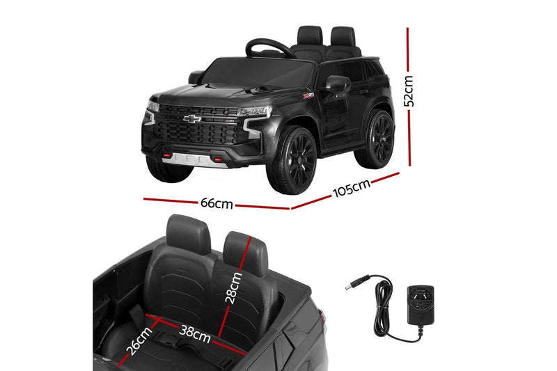 Kids Ride On Car Licensed Chevrolet Tahoe Electric Toys Horn Remote 12V Black