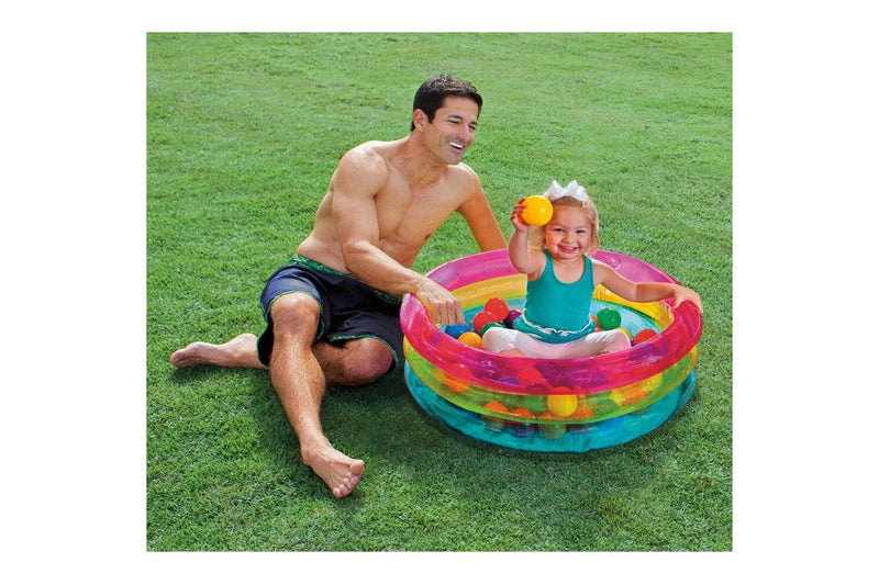 Intex Classic Inflatable Baby Infant Outdoor Play Activity Toy 50 Balls Pit 1y+