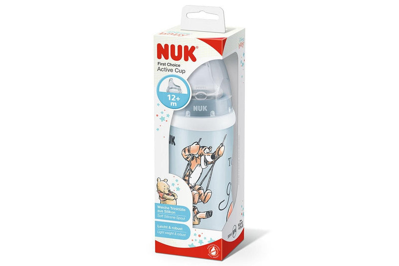 NUK: Winnie the Pooh First Choice PP Active Cup - Blue (300ml)