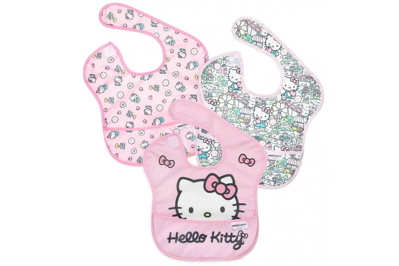 Bumkins: Waterproof Super Bib - Sanrio Hello Kitty (3 pk)