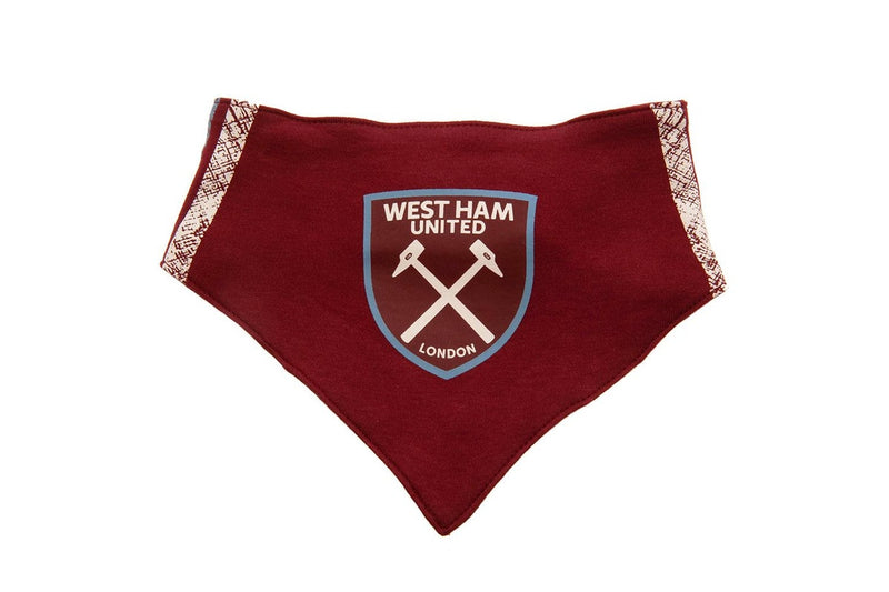 West Ham United FC Baby Crest Bibs (Pack of 2) (Maroon/Black) (One Size)