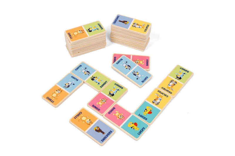 Bluey: Wooden Dominoes Set