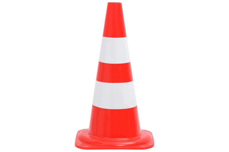 Reflective Traffic Cones 20 pcs Red and White 50 cm vidaXL