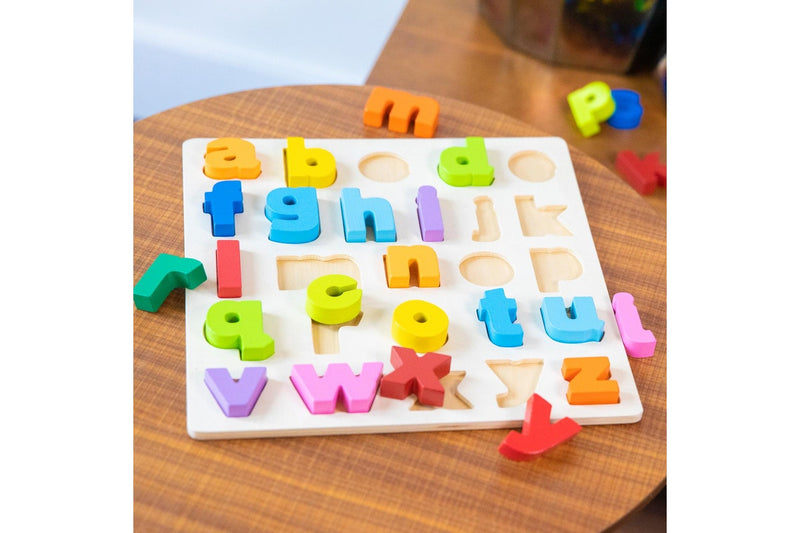 26pc New Classic Toys Wooden Lowercase Alphabet Puzzle Kids Educational Toy 2+