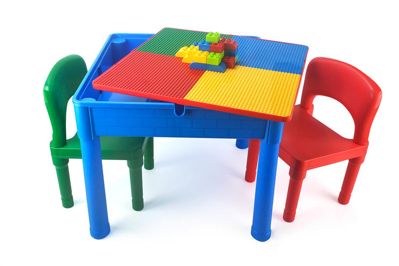 Zoink: Kids Square 3-in-1 Activity Table With 2 Chairs (Primary)