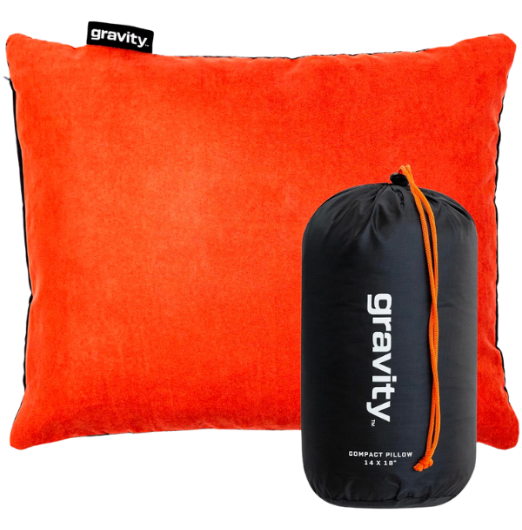 GRAVITY Camping Pillow - Compact Memory Foam