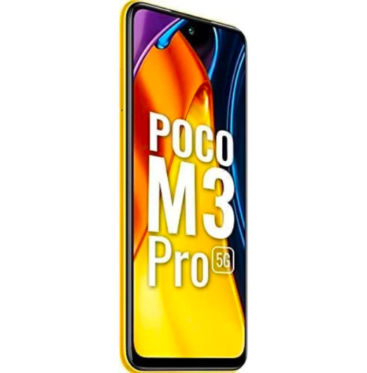 Poco M3 PRO 5G + 4G Volte Global Unlocked GSM 6.5" Octa Core 48mp Triple Camera (Not Verizon/Boost/CDMA) (Yellow, 64GB+4GB)