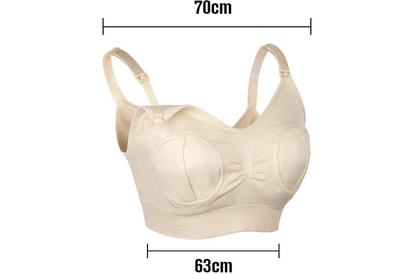 Haakaa: Hands-Free Pumping & Nursing Bra - Peach (XL)