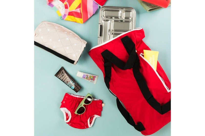 Nestling: Neon by Nestling Swim Bag - Red