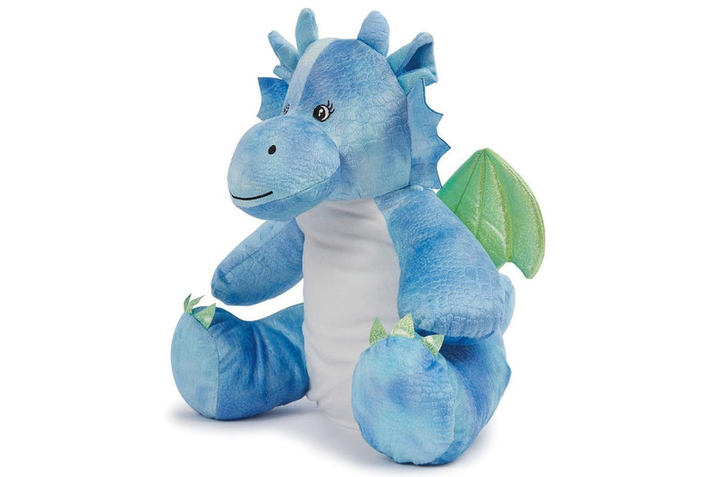 Mumbles Zipped Dragon Plush Toy (Blue) (39cm)