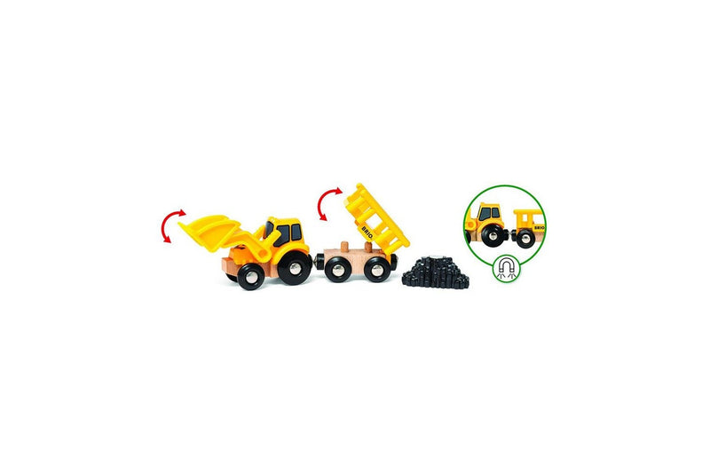 5pc Brio Construction Vehicles Kids Childrens Pretend Play Interactive Toy 3y+