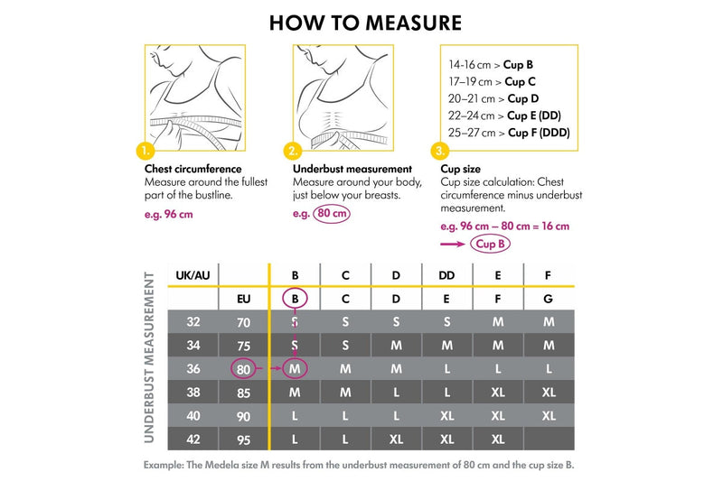 Medela: Keep Cool Maternity/Nursing Bra - Black (Large)