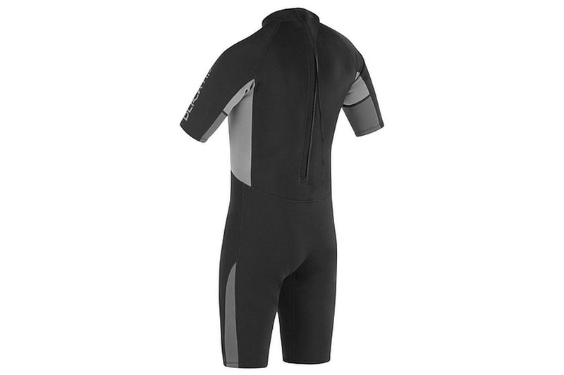 Urban Beach Mens Blacktip Monochrome Short-Sleeved Wetsuit (Black/Grey) (M)