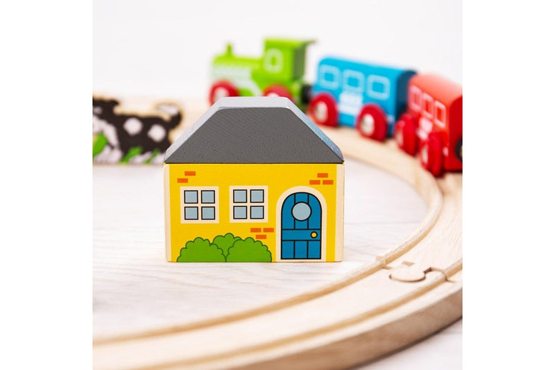 Bigjigs Rail My First Train Kids Children Fun Interactive Wooden Toy Set 3y+