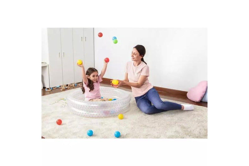 Bestway Splash & Play 91cm Inflatable 2-Ring Ball Pit Pool Kids Children 2y+