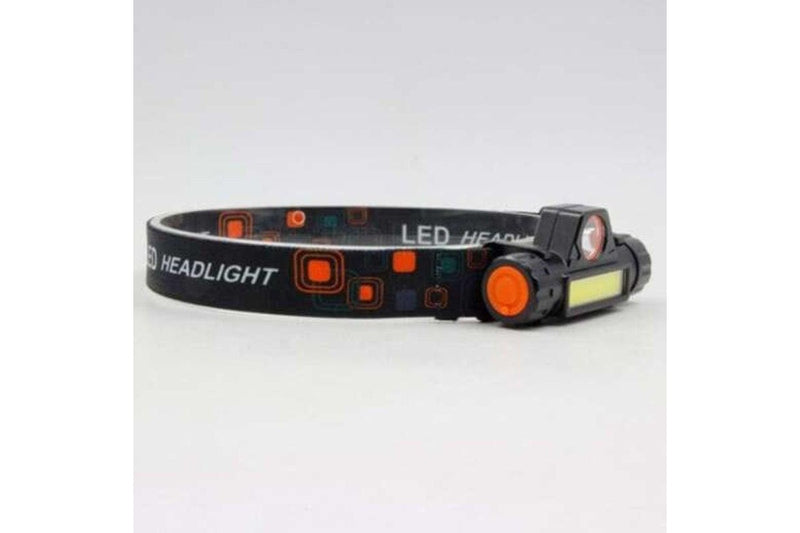 Td101 Usb Led Magnetic Fishing Headlight Black Head Torches