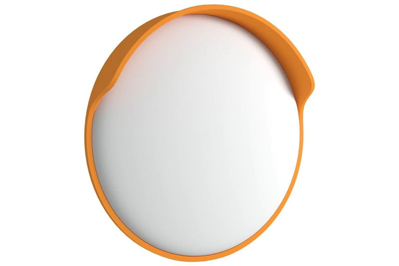 Outdoor Convex Traffic Mirror Orange Ø30 cm Polycarbonate vidaXL