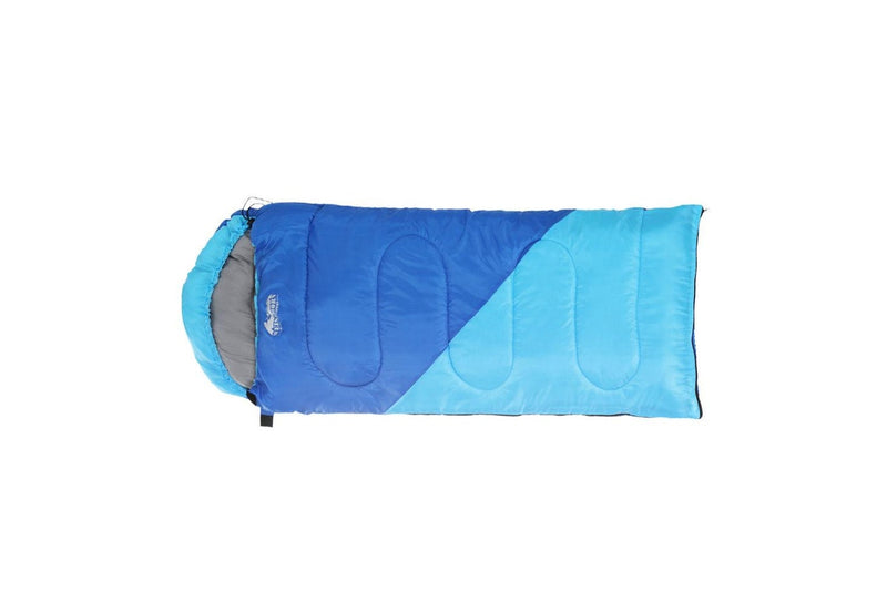 Weisshorn Sleeping Bag Kids Single 172cm Thermal Camping Hiking Blue