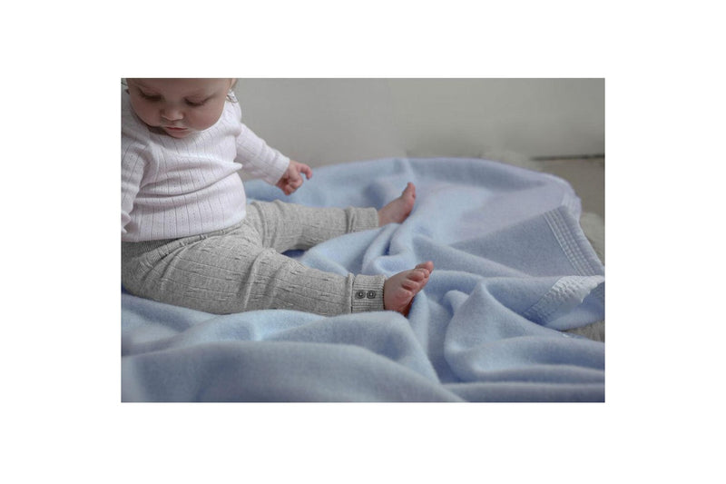 Onkaparinga Baby 120x160cm Soft Wool Warm Blanket Home Nursery Bedding Blue