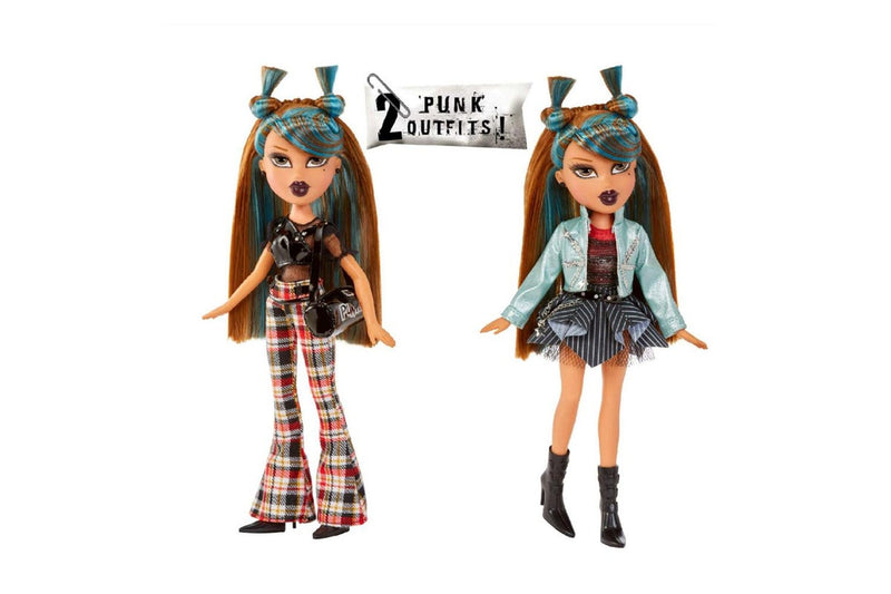 Bratz Pretty 'N' Punk Fashion Dress Up Kids Play Dolll Yasmin w Poster 29cm 6+