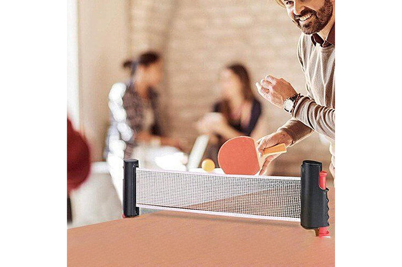 Portable Ping Pong Paddle Set Table Tennis Set with Retractable Net for Indoor Outdoor Games