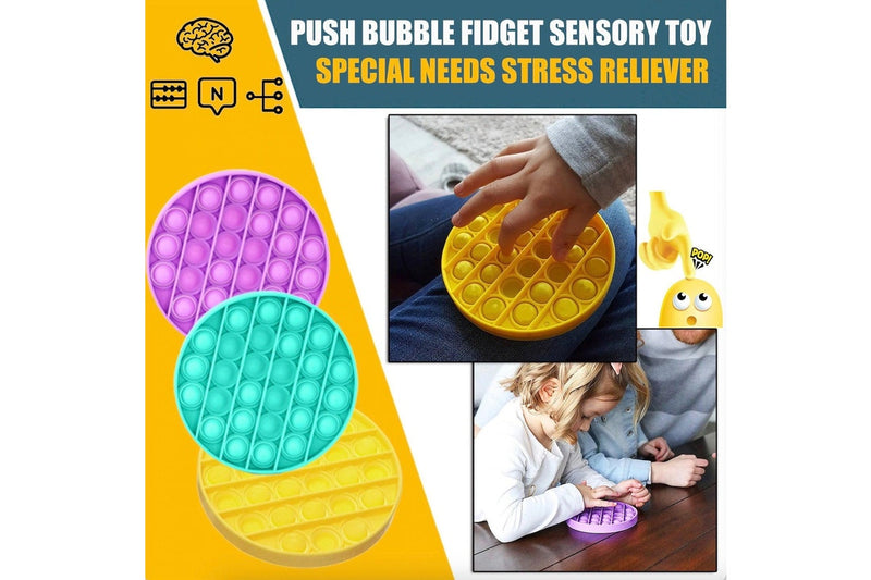 3D Multi Push Pop Its Fidget Toys Push Bubble Kids Focus Sensory Toys Pop it Game