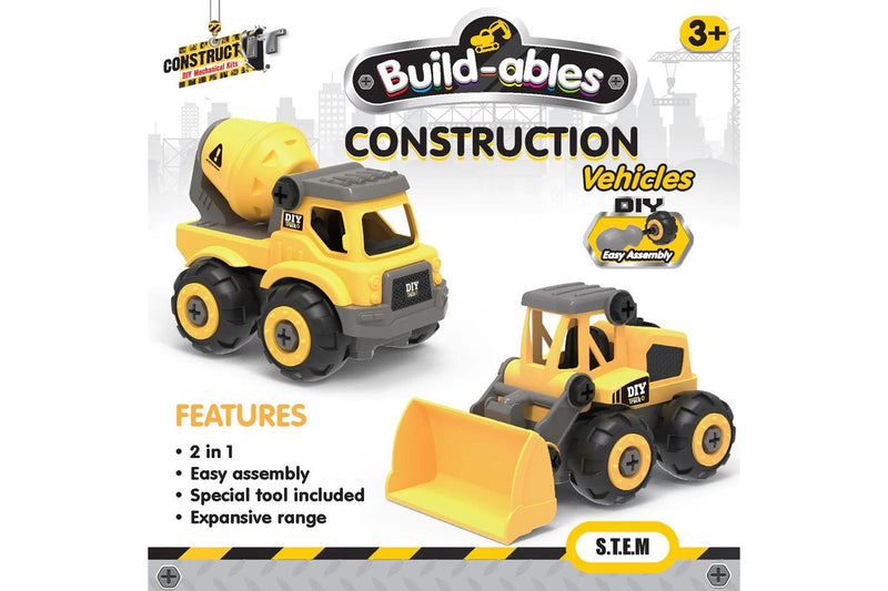 Build-ables: Construction - 2-in-1 Vehicle Playset